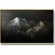 Dark abstract painting MOUNTAIN SUMMIT