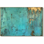 Blue green abstract painting ACE