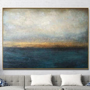 Abstract Painting Blue Painting Gray Painting Ocean Painting Sunset | WATERSCAPE - Trend Gallery Art | Original Abstract Paintings