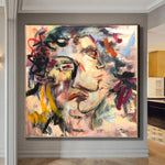 Oversize Acrylic Abstract Woman Paintings On Canvas Colorful Figurative Art Modern Wall Art | PERSONALITY CHAOS