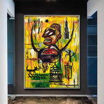 Large Painting On Canvas Graffiti Style Oversize Abstract Oil Painting Acrylic Painting On Canvas Modern Handmade Home Decor Wall Art | AFFRIGHT