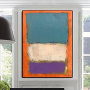 Mark Rothko Style Painting Abstract Colorful Wall Art Modern Paintings On Canvas Acrylic Rothko Style Fine Art | CONTRADICTORY LINES - Trend Gallery Art | Original Abstract Paintings