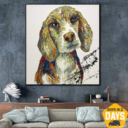 | DOG'S THOUGHTS 26"x26"