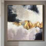 Abstract Painting Gold Leaf Painting Abstract Acrylic Painting On Canvas | FETTERS OF THE SOUL - Trend Gallery Art | Original Abstract Paintings