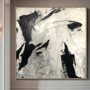 Abstract Oil Painting Black And White Artwork Original Contemporary Art | LIFE CHANGES - Trend Gallery Art | Original Abstract Paintings