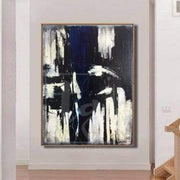 Black And White Painting On Canvas Abstract Painting On Canvas | ELEVATED CITY - Trend Gallery Art | Original Abstract Paintings
